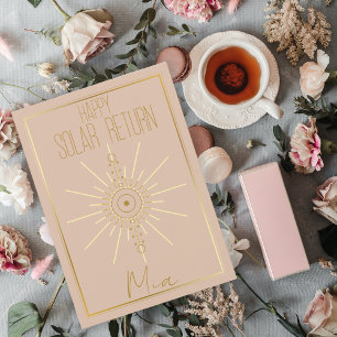 Cartão Feliz Astrologia de Regresso Solar Astrologia Aniv