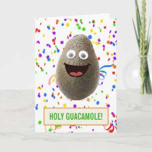 Cartão Feliz Avocado Santo Guacamole Avocado Avocado Aniv