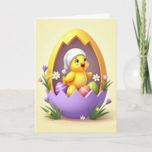 Cartão Feliz Bebê de Primavera
