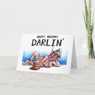 Cartão Feliz Berfday, Darlin