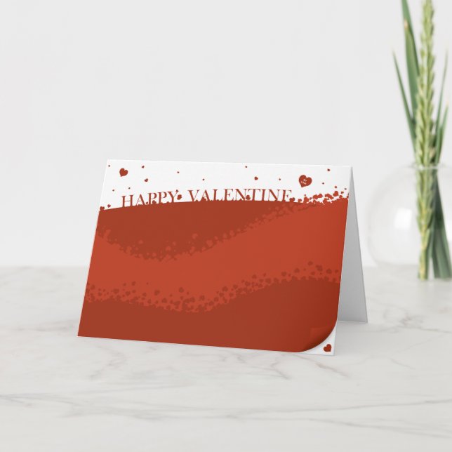 Cartão feliz bonito dos namorados (Frente)