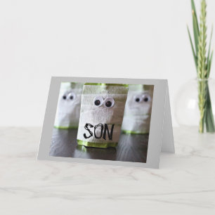 CARTÃO FELIZ "BOO" HALLOWEEN PARA NOSSA ***FILHO***