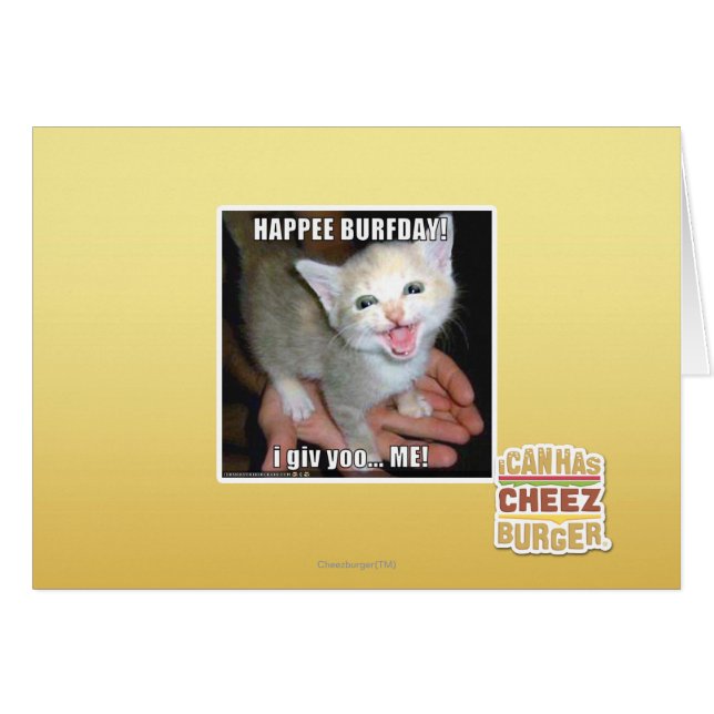 CARTÃO FELIZ BURFDAY! (Frente Horizontal)