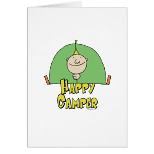 Cartão Feliz Cara Camper