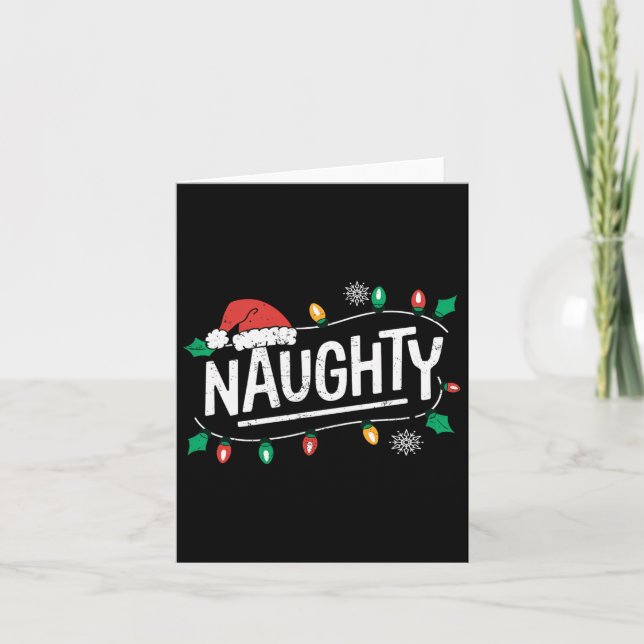 Cartão Feliz Casal de Natal Engraçado (Frente)