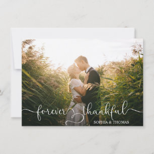 Cartão Feliz Casamento Obrigado Foto Coração