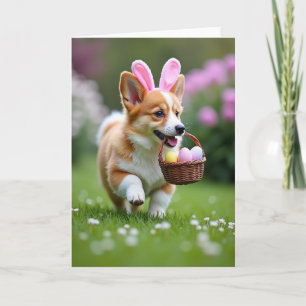Cartão Feliz Celebração Canina da Primavera