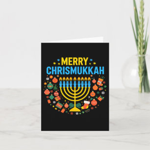 Cartão Feliz Chrismukkah Feliz Natal Chanukah J