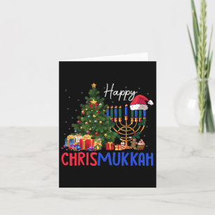Cartão Feliz Chrismukkah Feliz Natal Hanukkah