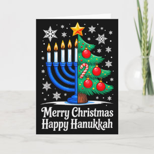 Cartão Feliz Chrismukkah Feliz Natal Hanukkah Corresponde
