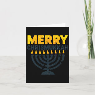 Cartão Feliz Chrismukkah Natal Hanukkah Chanukiah Gif