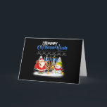 Cartão Feliz Chrismukkah Natal Judaico Hanukkah<br><div class="desc">Camisa engraçada de Natal para homens,  meninos e jovens que acreditam no Papai Noel,  amam veados,  renas,  elfos,  cantar canções,  decorações de festa,  árvore,  chapéu,  meias. Esta camisa de Natal com gráfico é um ótimo presente de Natal</div>