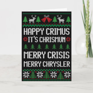 Cartão Feliz Chrysler - Feliz Crimus, Feliz Crises Xmas
