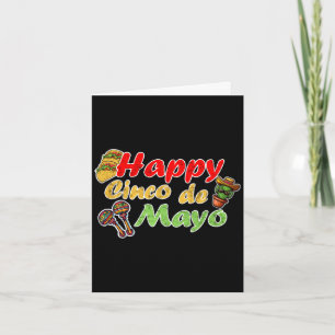 Cartão Feliz cinco de maio engraçado celebração México