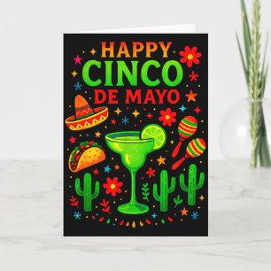 Cartão Feliz cinco de maio - festival de música de festa