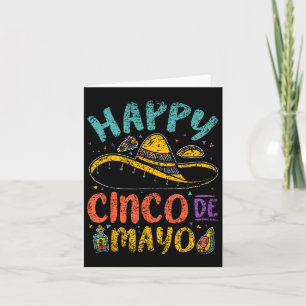 Cartão Feliz Cinco De Maio Mexicano México Festa Cinco De