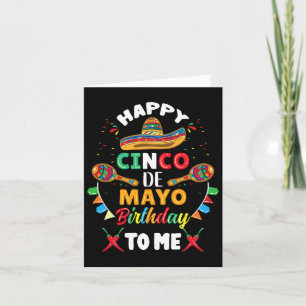Cartão Feliz Cinco De Mayo Aniversário Para Mim