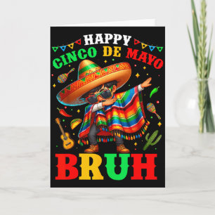 Cartão Feliz Cinco De Mayo Dabbing Boy Homem Mexicano Som