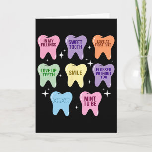 Cartão Feliz Coração de São Valentim Dentista Higienista 