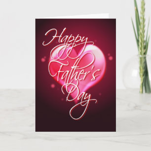 Cartão FELIZ CORAÇÃO DO DIA DE OS PAIS por SHARON SHARPE