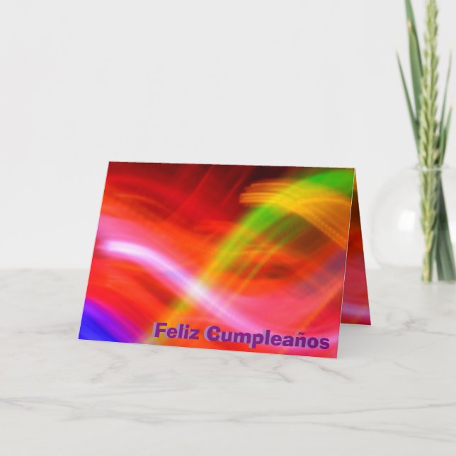 Cartão - Feliz Cumpleaños (Frente)