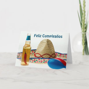 CARTÃO FELIZ CUMPLEANOS-HAPPY BIRTHDAY SPANISH