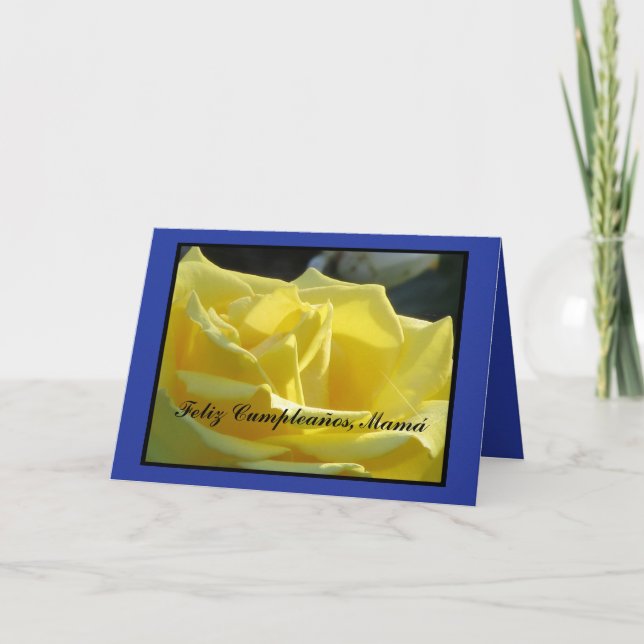 Cartão - Feliz Cumpleaños, Mamá (Frente)