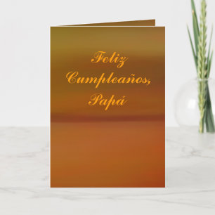 Cartão - Feliz Cumpleaños - Papá