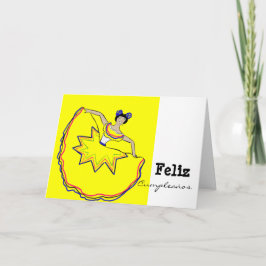Cartão Feliz Cumpleaños - Que Cumplas Muchos Más