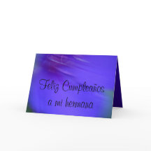 Cartão - Feliz Cumpleaños um hermana do MI