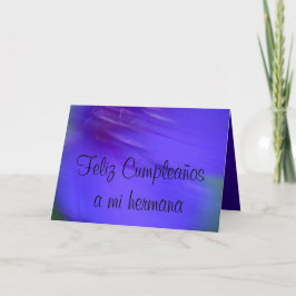 Cartão - Feliz Cumpleaños um hermana do MI