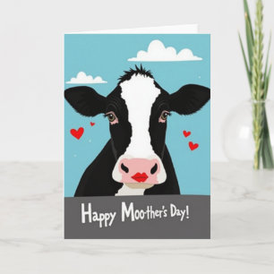 Cartão Feliz da Vaca Mãe