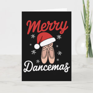 Cartão Feliz Dançamas Professor de Dança Llet Natal Dança