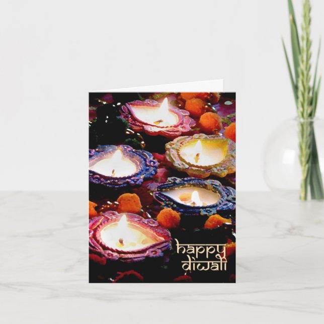 Cartão feliz de Diwali (Frente)