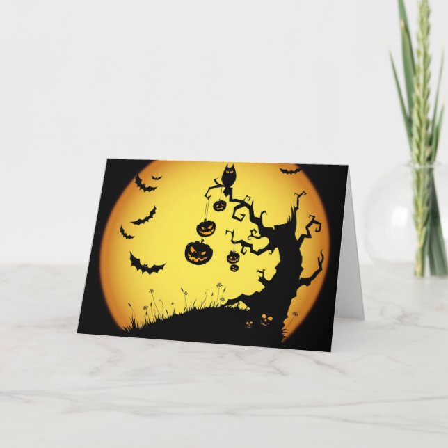 Cartão Feliz de Halloween (Frente)