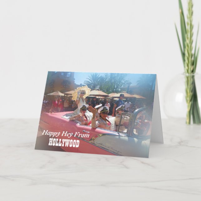 Cartão feliz de Hollywood! (Frente)