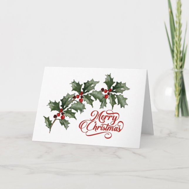 Cartão Feliz de Natal (Frente)