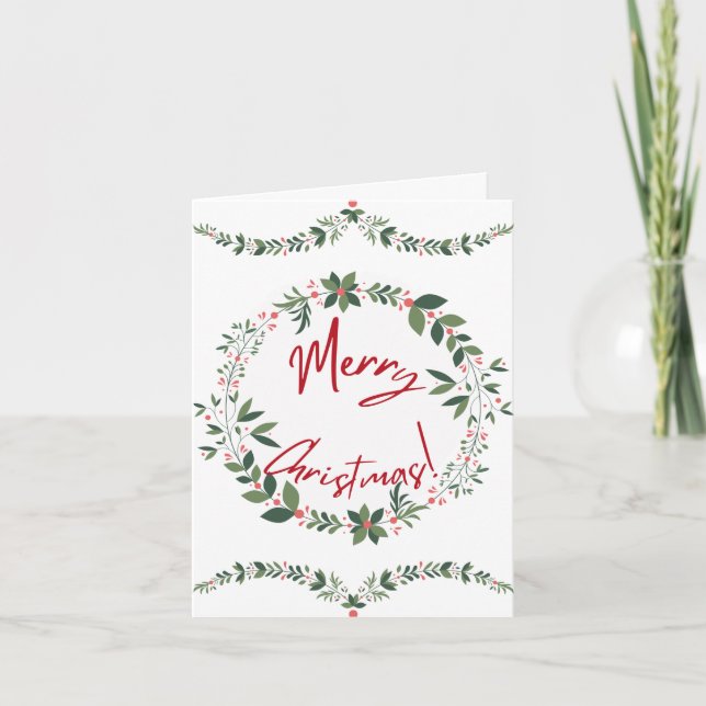 Cartão Feliz de Natal (Frente)