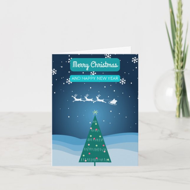 Cartão Feliz de Natal (Frente)