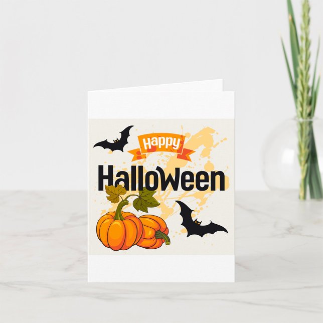 Cartão Feliz Design de Halloween (Criador carregado)