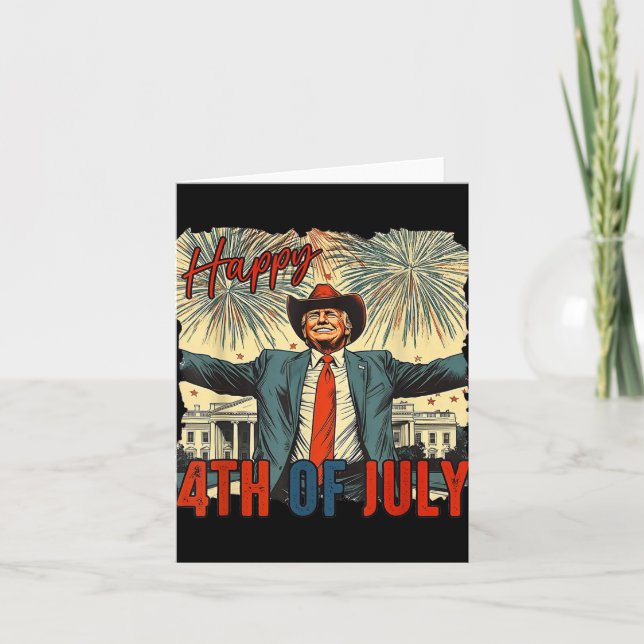 Cartão Feliz Dia 4 De Julho Da Independência (Frente)