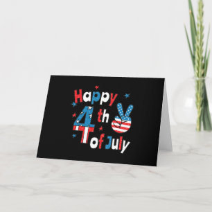 Cartão Feliz Dia da Independência em 4 de julho