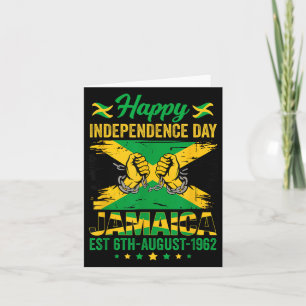 Cartão Feliz Dia da Independência Jamaica 1962 Homens Jam