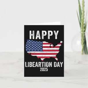 Cartão Feliz Dia da Libertação 2025 Presidente Trump Funn