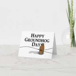 Cartão Feliz Dia da Marmota