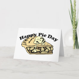 Cartão Feliz Dia da Pizza - Pizza de Maçã