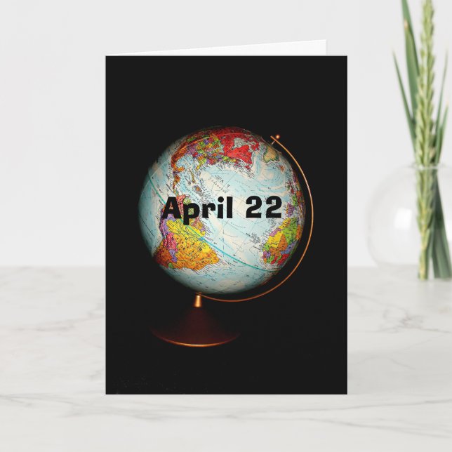 Cartão Feliz Dia da Terra! (Frente)