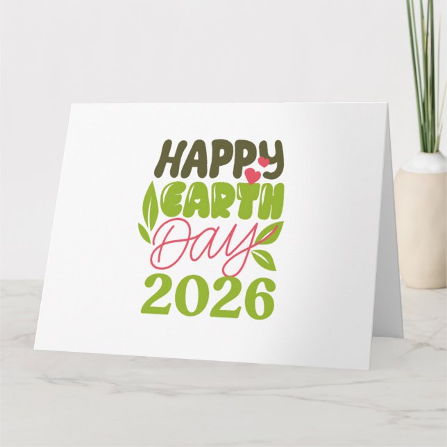 Cartão Feliz Dia da Terra 2026 (Frente)