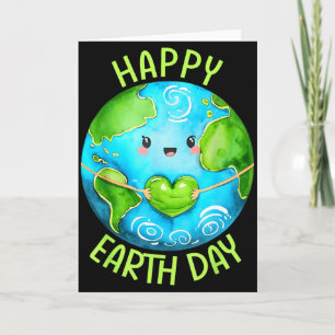 Cartão Feliz Dia da Terra Crianças Lindas Dia da Terra Ho