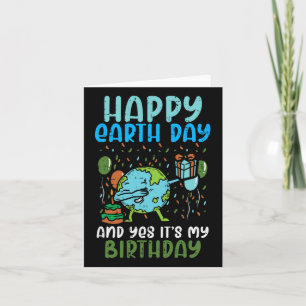 Cartão Feliz Dia da Terra Dia de Aniversário 22 de abril